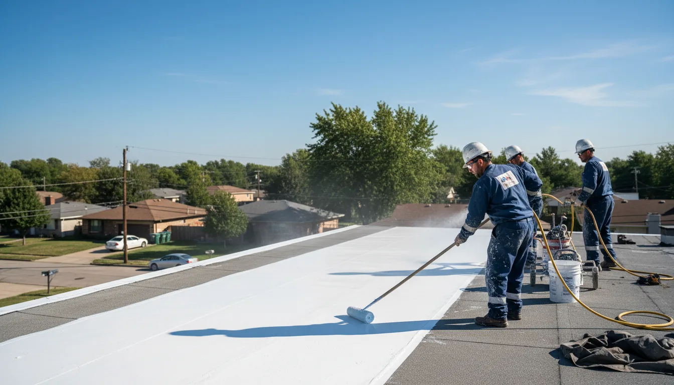 Commercial roof coating in Zebulon, GA near me